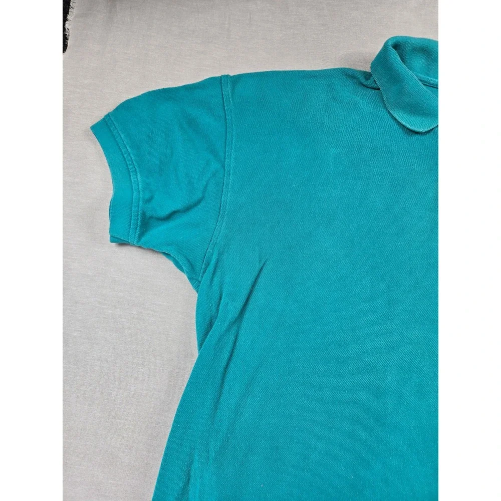 Vintage Abercrombie & Fitch Country Clothes Mens XXL Teal Green Pique Polo Shirt